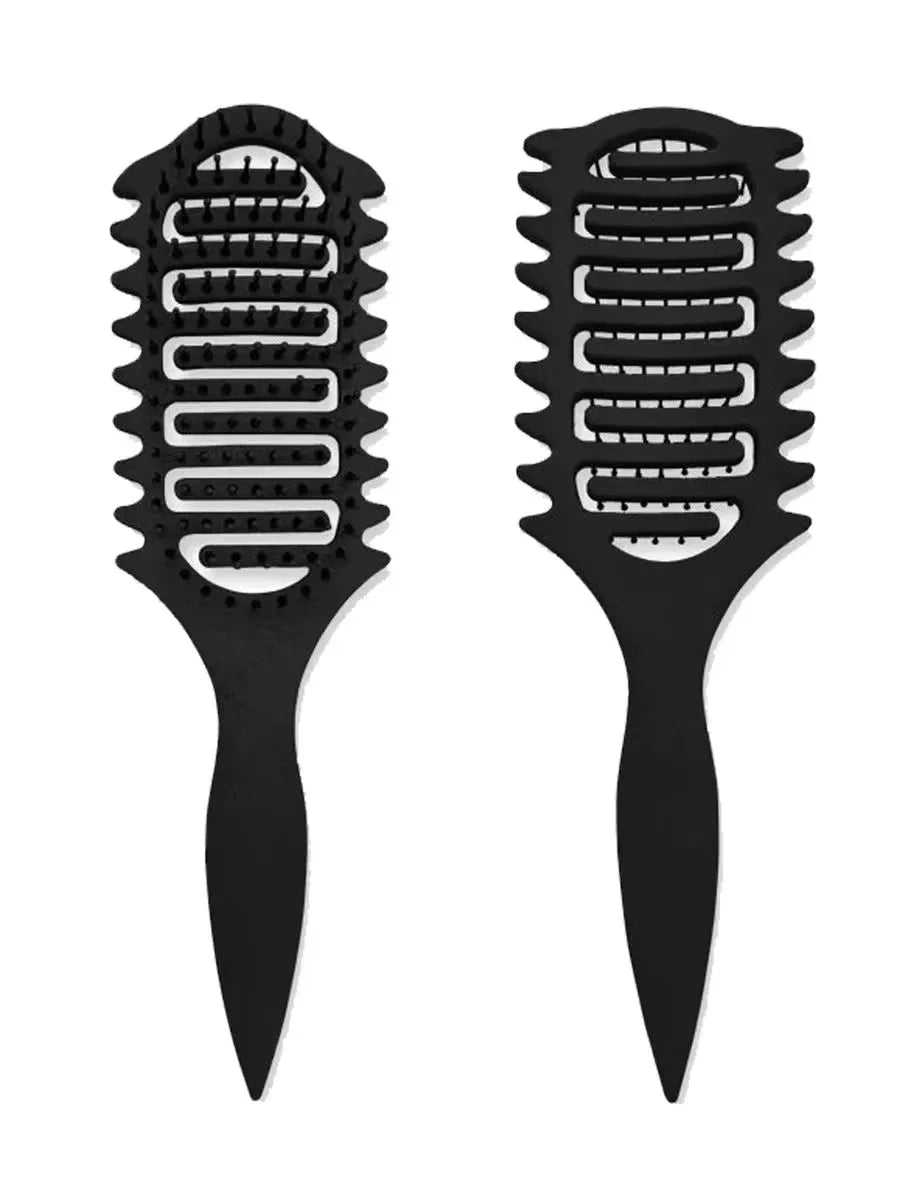 Curl Define Styling Brush Hollow Out Detangling Hair Brush Tangled Wet Curly Hair Comb Shaping Curls Barber Hairdressing Tools