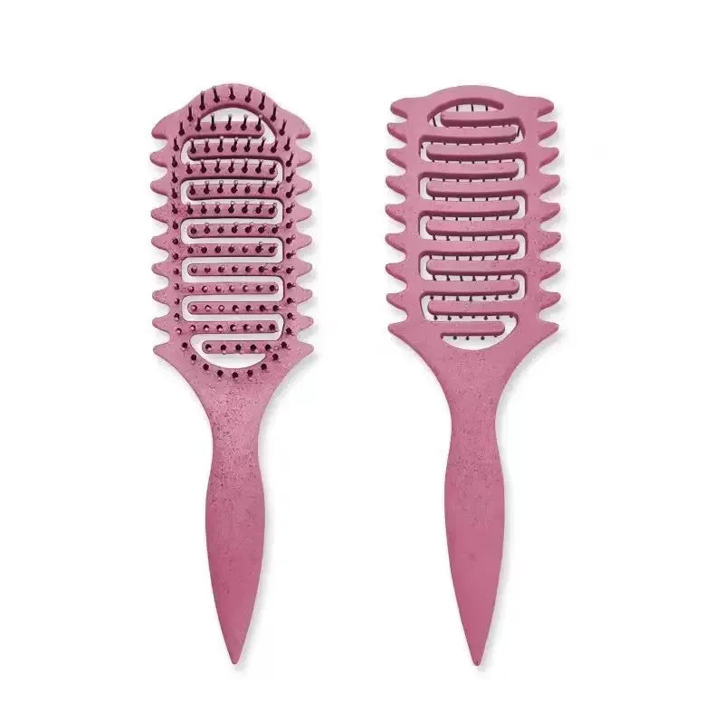 Curl Define Styling Brush Hollow Out Detangling Hair Brush Tangled Wet Curly Hair Comb Shaping Curls Barber Hairdressing Tools