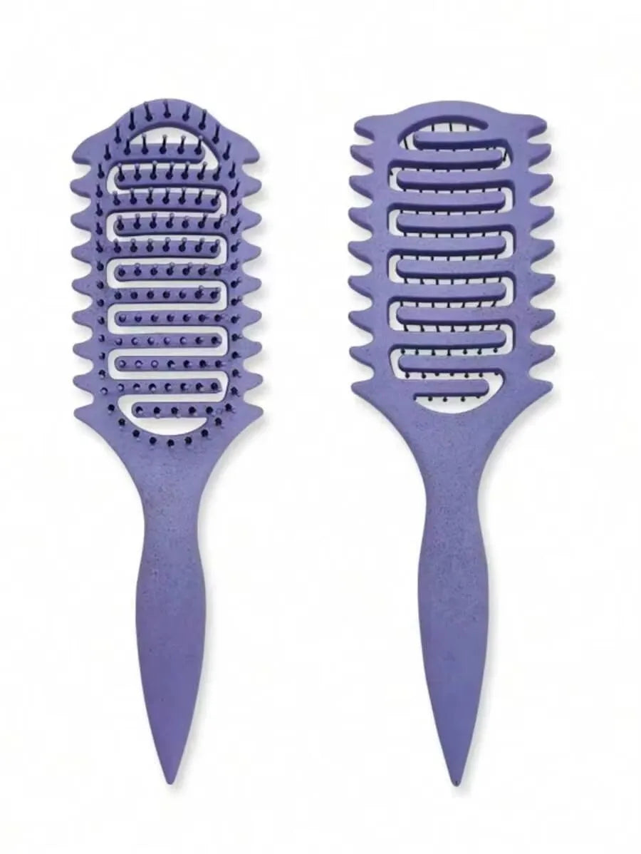 Curl Define Styling Brush Hollow Out Detangling Hair Brush Tangled Wet Curly Hair Comb Shaping Curls Barber Hairdressing Tools
