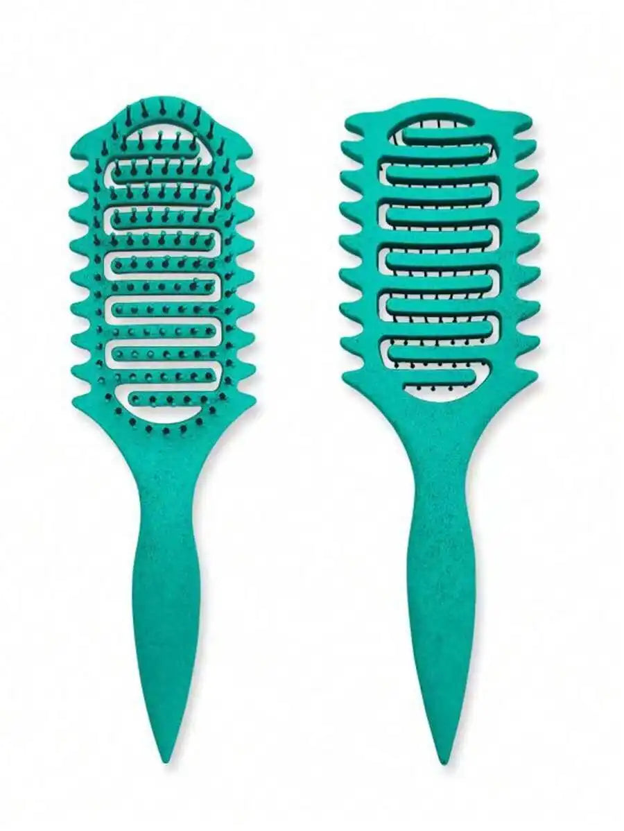 Curl Define Styling Brush Hollow Out Detangling Hair Brush Tangled Wet Curly Hair Comb Shaping Curls Barber Hairdressing Tools